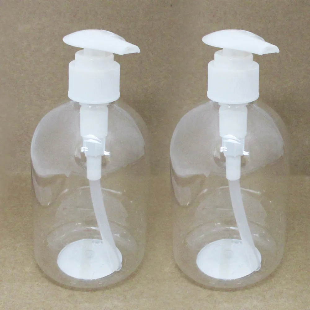 2 Liquid Soap Dispenser Pump Lotion Refillable Empty Bottle Plastic Spray 14 Oz