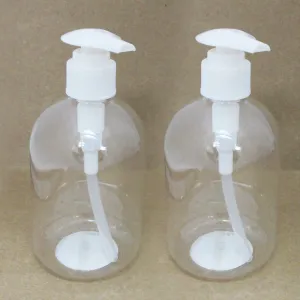 2 Liquid Soap Dispenser Pump Lotion Refillable Empty Bottle Plastic Spray 14 Oz