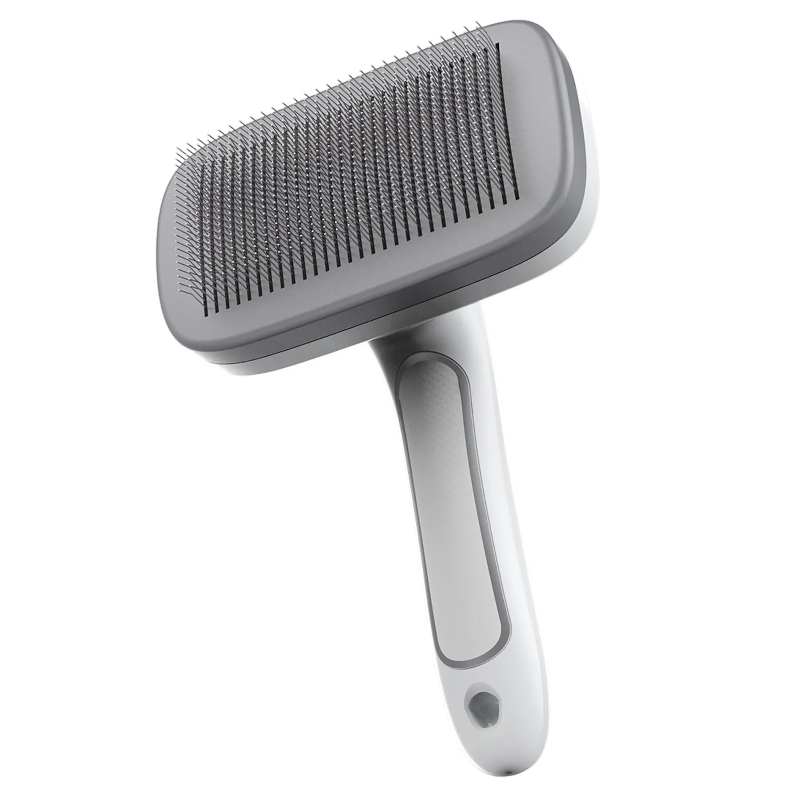 Aiitle Pet Easy Self-Cleaning Brush for Shedding and Grooming White