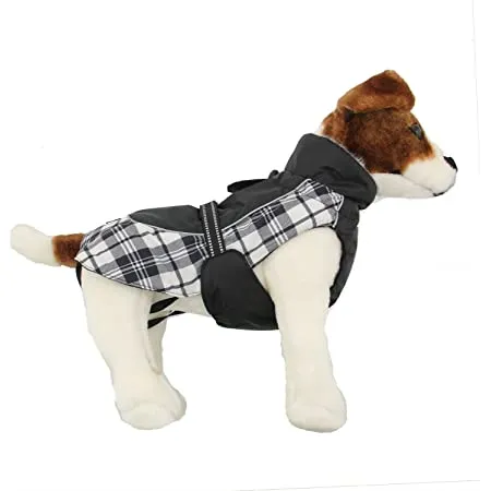 Alpine All Weather Coat - Black and White Plaid
