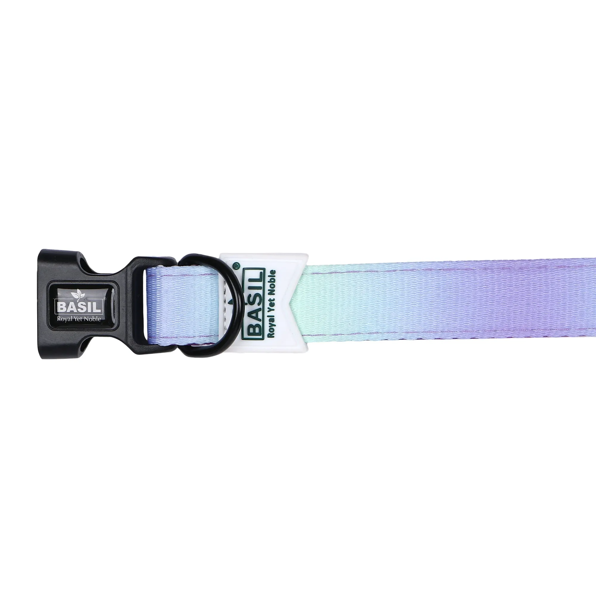 Basil Printed Adjustable Collar for Dogs ,cats & Puppies (Green & Purple)