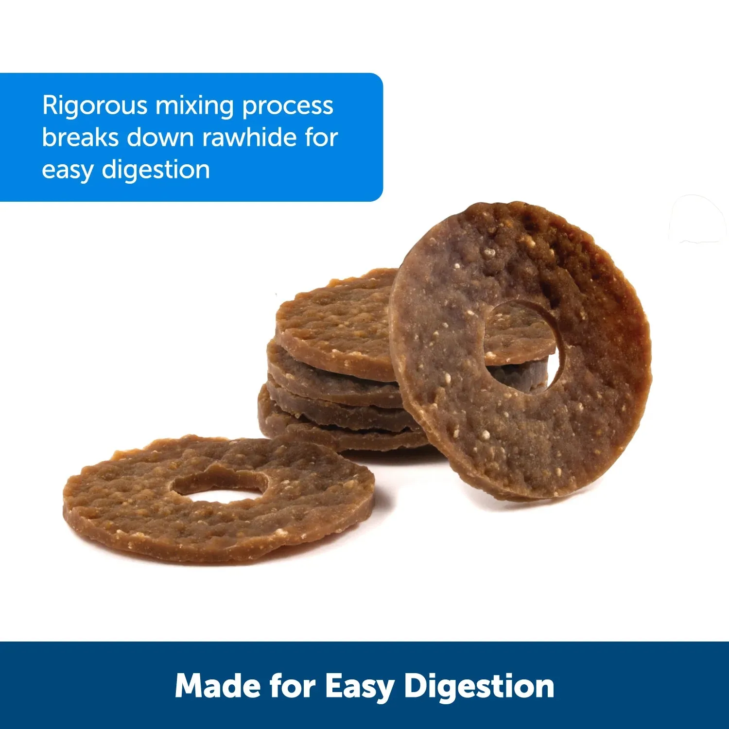 Busy Buddy Natural Rawhide Rings
