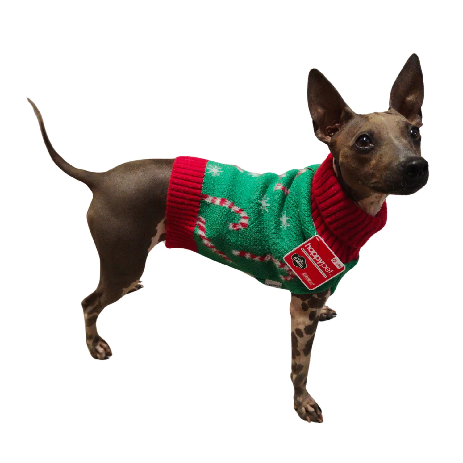 Candy Cane Sweater | Dog Christmas Jumper by Happy Pet