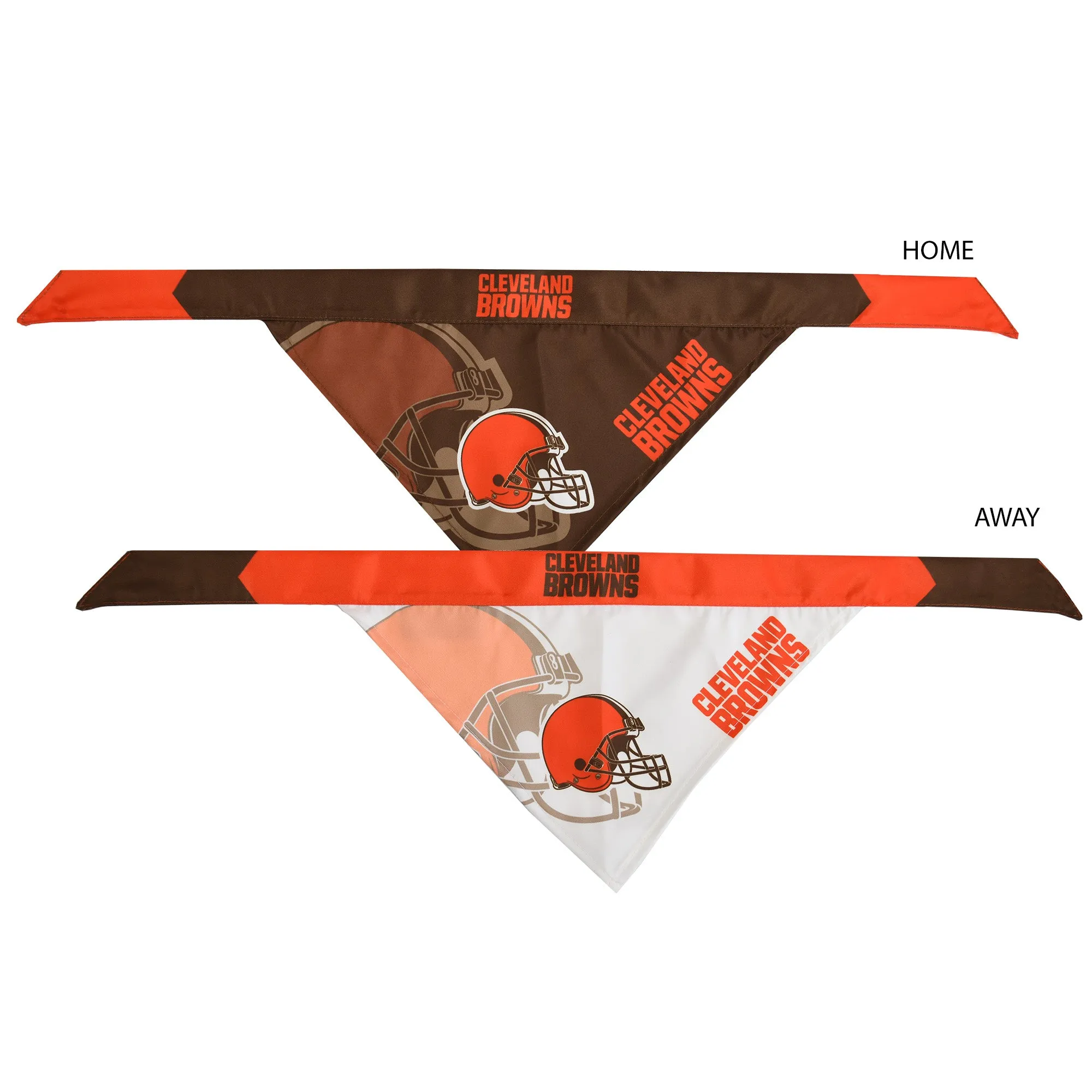 Cleveland Browns Home and Away Pet Bandana Set