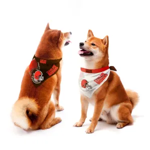 Cleveland Browns Home and Away Pet Bandana Set
