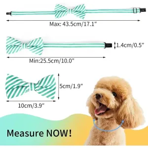Colorful Dog Bow Tie Set