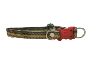 Colourful Threaded Dog Collar for Medium Breeds