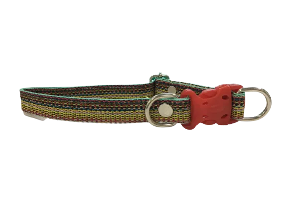 Colourful Threaded Dog Collar for Medium Breeds