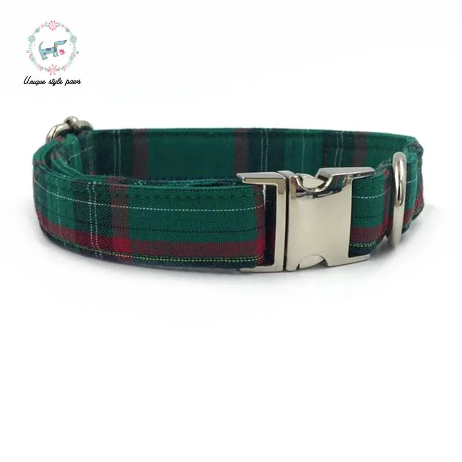 Dog Collar and Leash Set with Bow Tie
