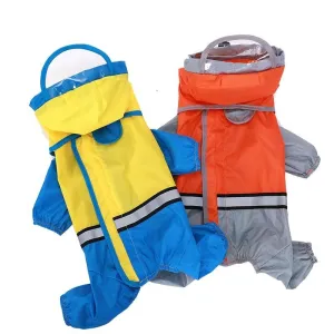Dog Raincoat Jumpsuit Waterproof Coat for Dogs Dog Rain Jacket Pet Cloak