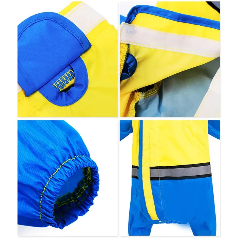 Dog Raincoat Jumpsuit Waterproof Coat for Dogs Dog Rain Jacket Pet Cloak