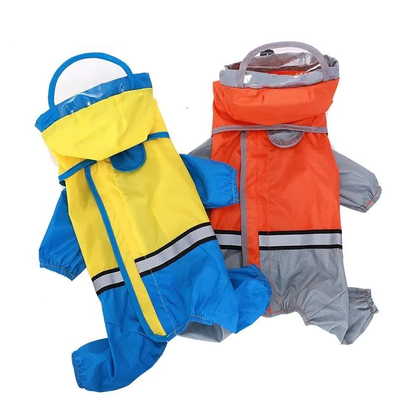 Dog Raincoat Jumpsuit Waterproof Coat for Dogs Dog Rain Jacket Pet Cloak