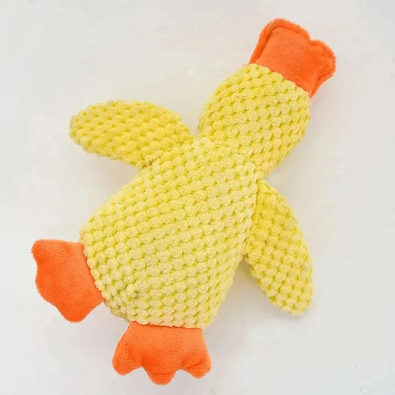 Duck-Shaped Quacking Dog Toy – Fun and Durable for Interactive Play
