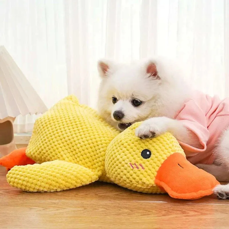Duck-Shaped Quacking Dog Toy – Fun and Durable for Interactive Play