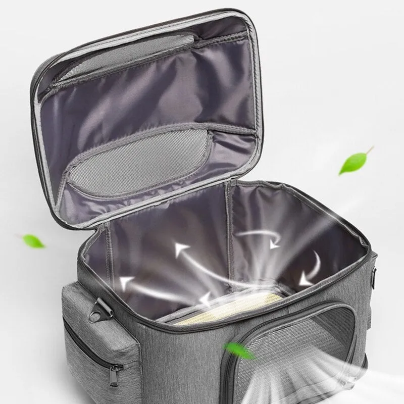 Grey Pet Travel Carrier