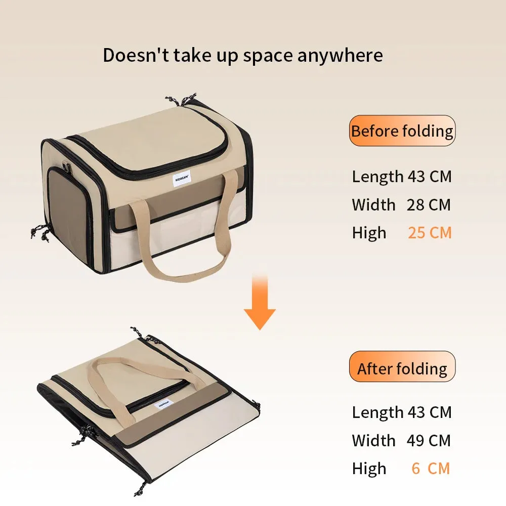 HiDream® | Carry On Baggage Dog and Cat Carrier Travel Bag For Plane