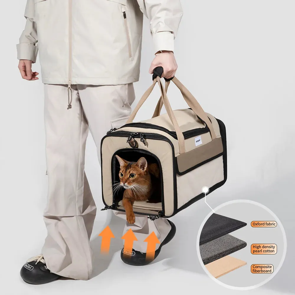 HiDream® | Carry On Baggage Dog and Cat Carrier Travel Bag For Plane