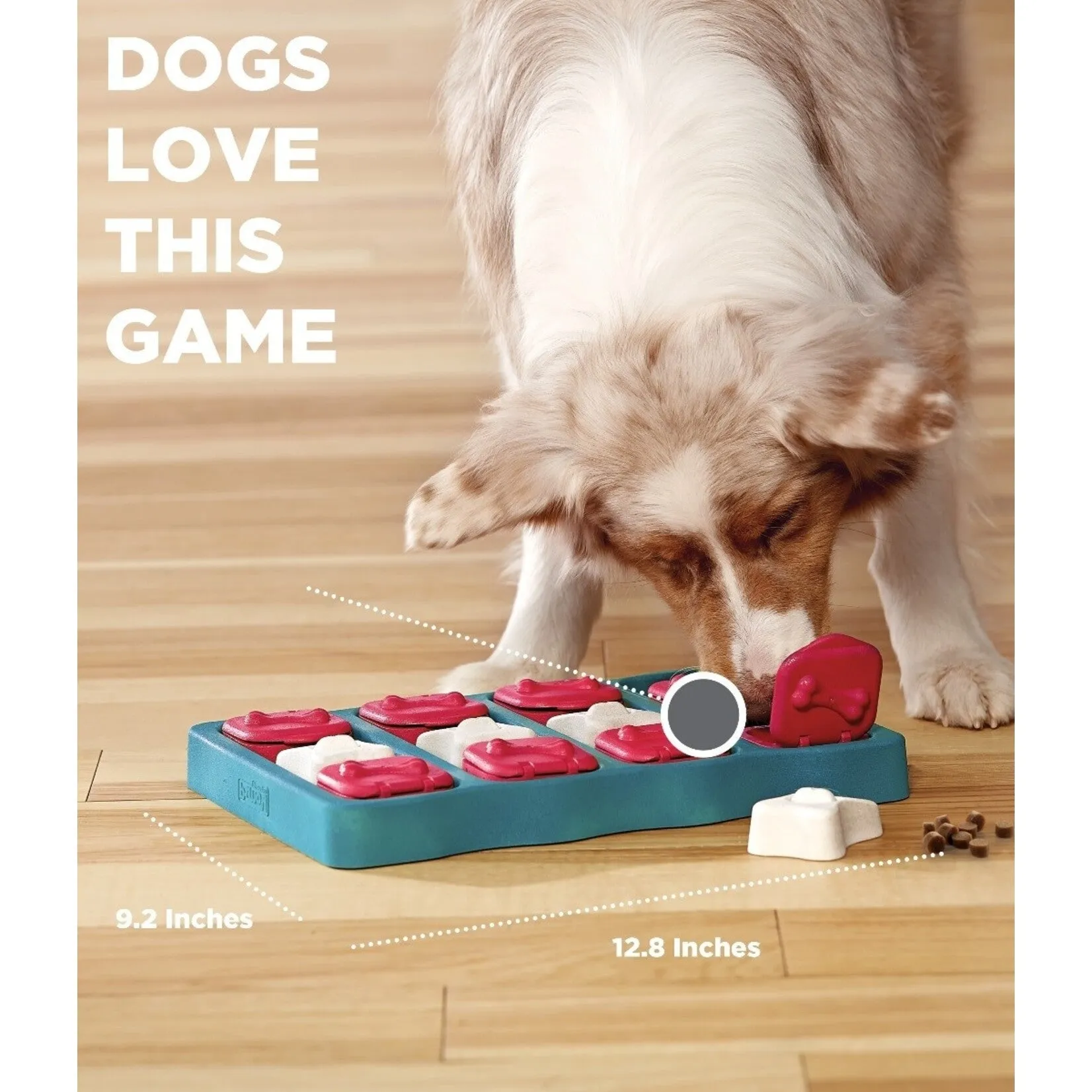 Nina Ottosson Brick Interactive Dog Toy Blue