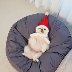 PAWS ASIA Factory Cheap Round Washable Removable Large Warm Soft Padded Minimalist Cat Bed Dog