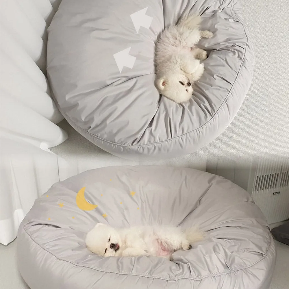 PAWS ASIA Factory Cheap Round Washable Removable Large Warm Soft Padded Minimalist Cat Bed Dog
