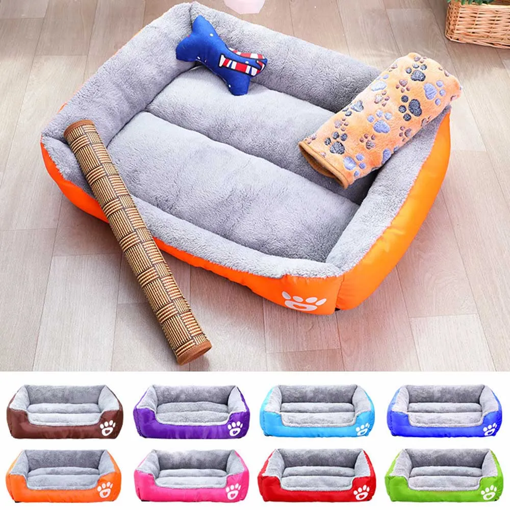PAWS ASIA Factory Wholesale Outdoor Fashion Sofa Pet Square Bed For Large Dogs