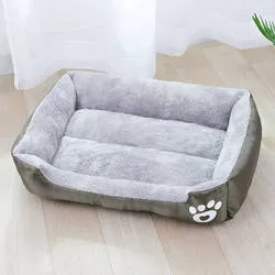 PAWS ASIA Factory Wholesale Outdoor Fashion Sofa Pet Square Bed For Large Dogs