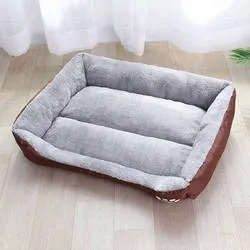 PAWS ASIA Factory Wholesale Outdoor Fashion Sofa Pet Square Bed For Large Dogs