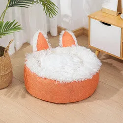 PAWS ASIA Supplier Best Selling Eco Friendly Comfortable Fluffy Velvet Cute Cat Bed Pet Dog