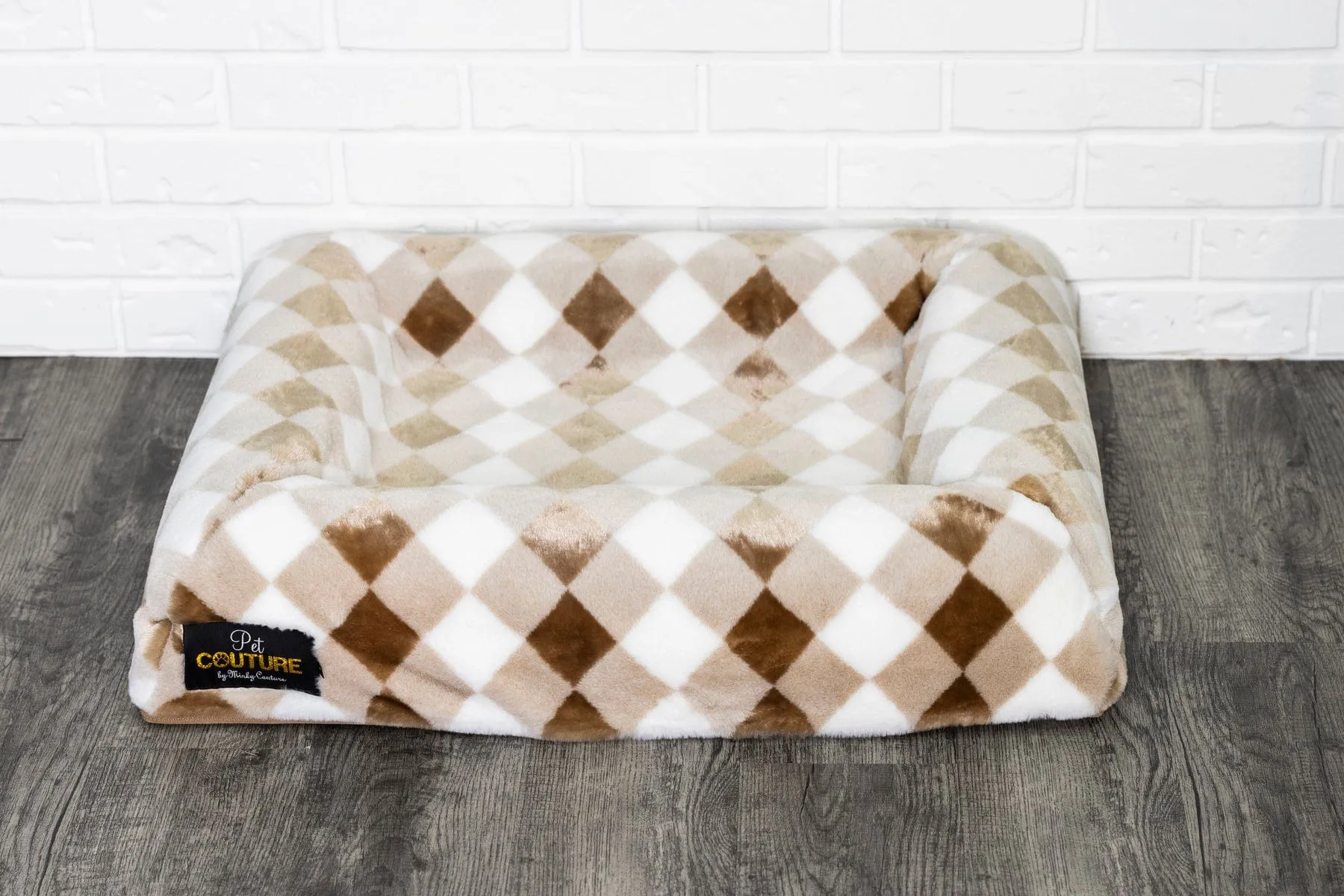 Pet Bed JulesRoche Memory Foam Water-Resistant Minky Fabric Cover