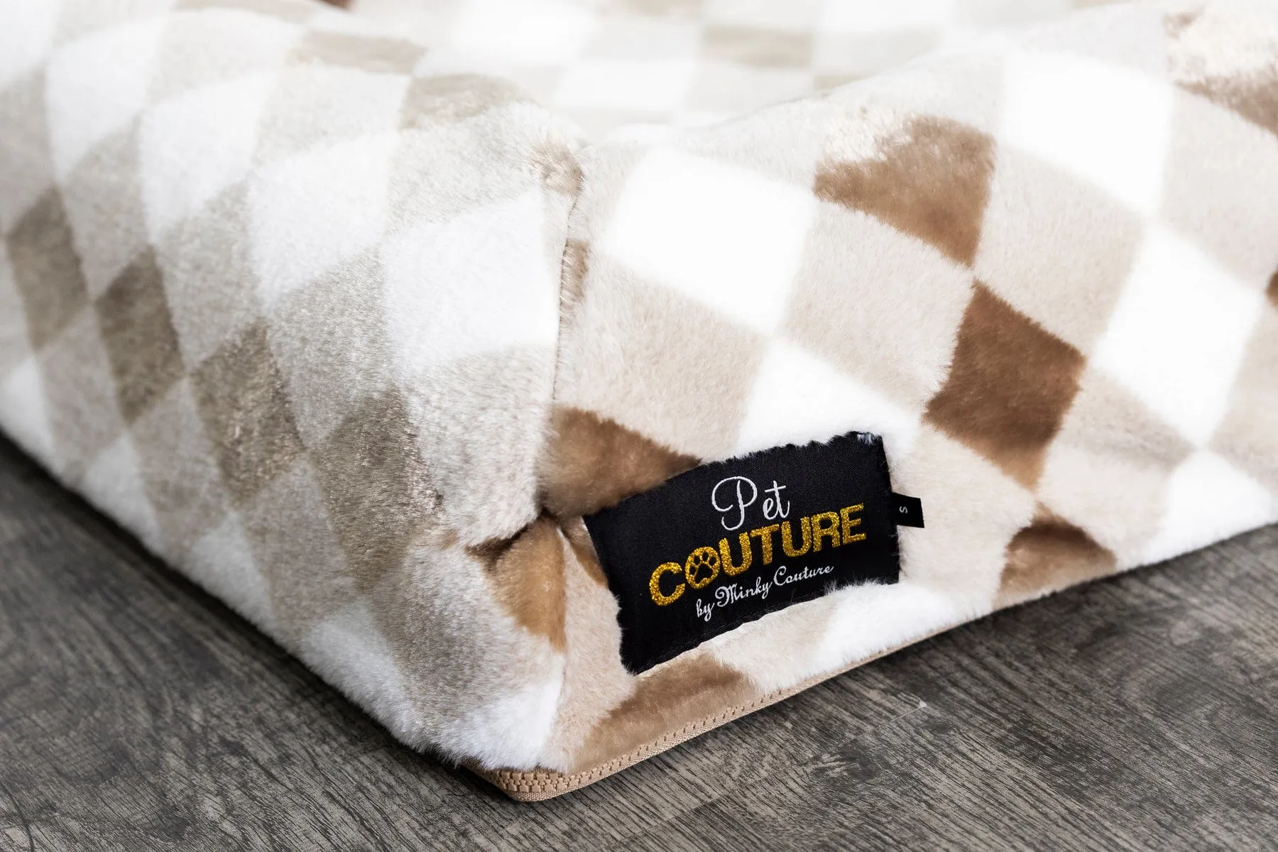 Pet Bed JulesRoche Memory Foam Water-Resistant Minky Fabric Cover