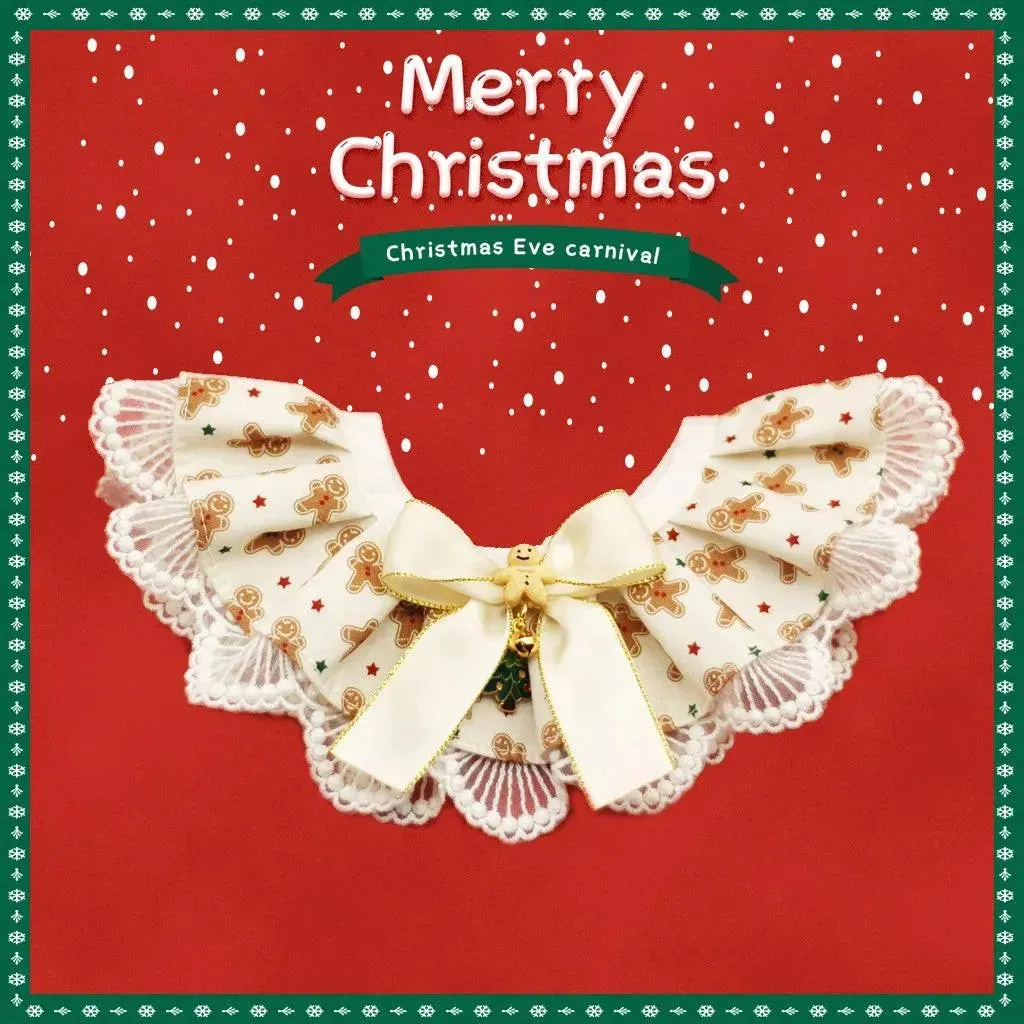 Pet Christmas Collar Bib for Cat Dog Cosplay