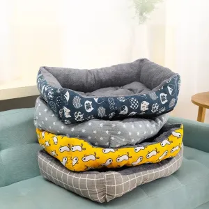 Pet Dog Cat Bed Mat - Large Sofa Bed and Warm Pet Nest Kennel, Suitable for Small, Medium, Large Dogs and Puppies, Kitten Plus Size Sleeping Mattress