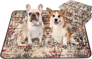 Qeils Washable Pee Pads for Dogs, 2 Pack Reusable Puppy Pads 36"x41" Super Absorbent Leakproof Dog Training Pads, Non-Slip Potty Pads for Floor, Crate, Couch, Whelping Pads Litter Mat Puppy Supplies