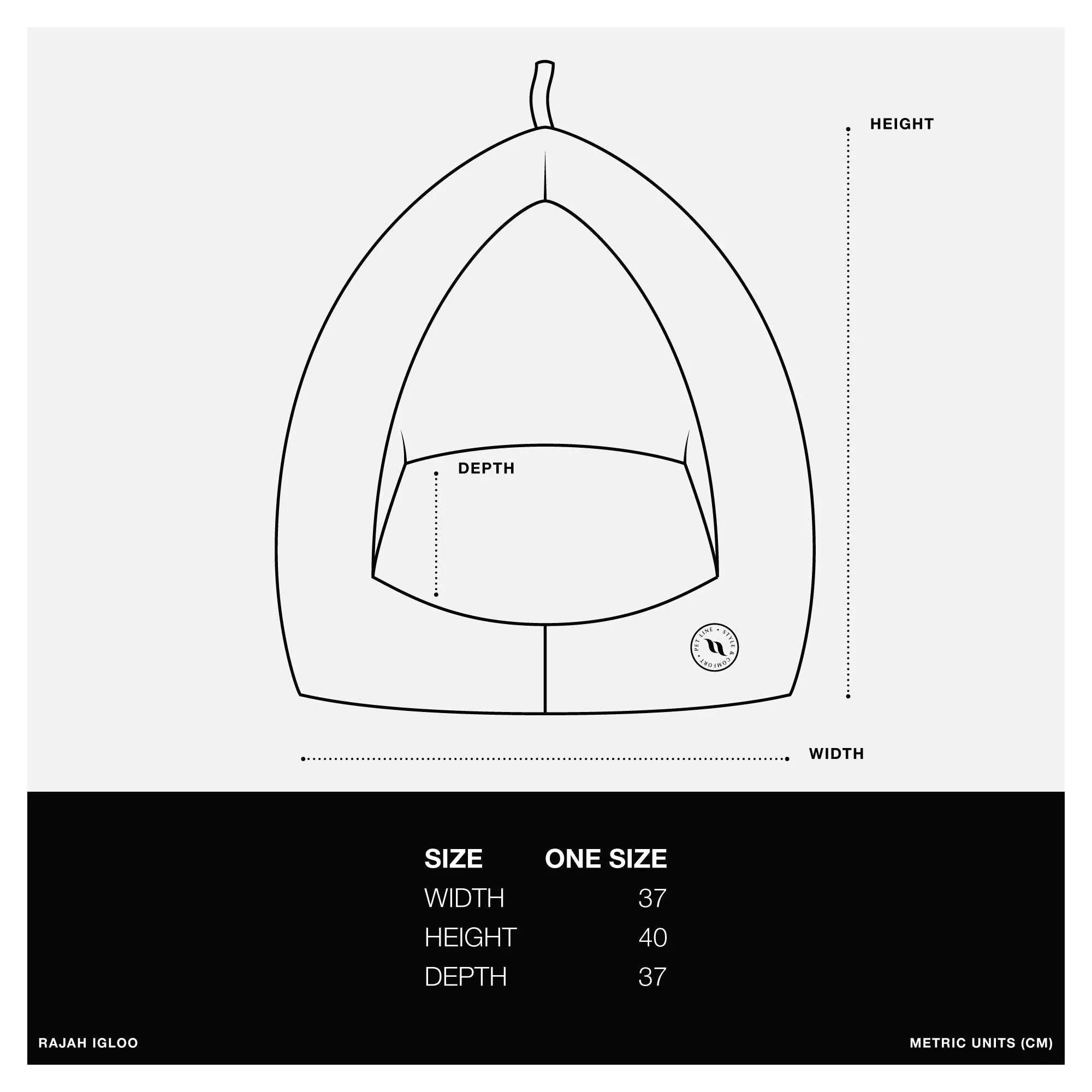 Rajah Igloo Small Dog and Cat Bed