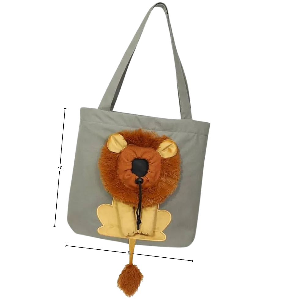 Soft & Breathable Lion Cat Bag