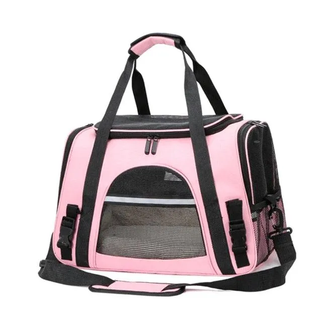 Soft Pet Carriers Portable Breathable Foldable Bag