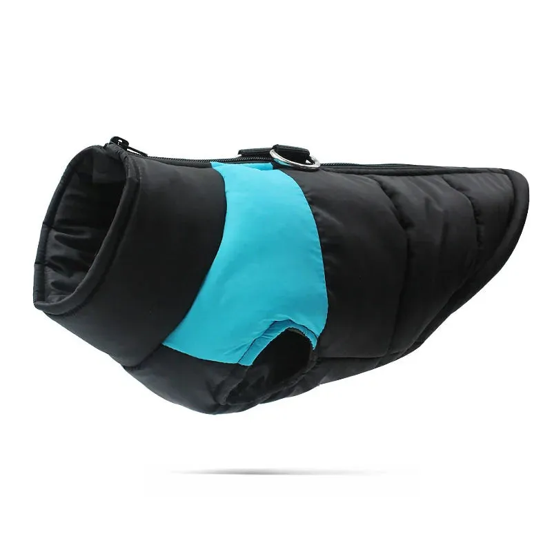 Waterproof Winter Warm Dog Clothes Padded  Pet Vest Zipper Jacket For Small Medium Large Dogs Pug Chihuahua French Bulldog Coat