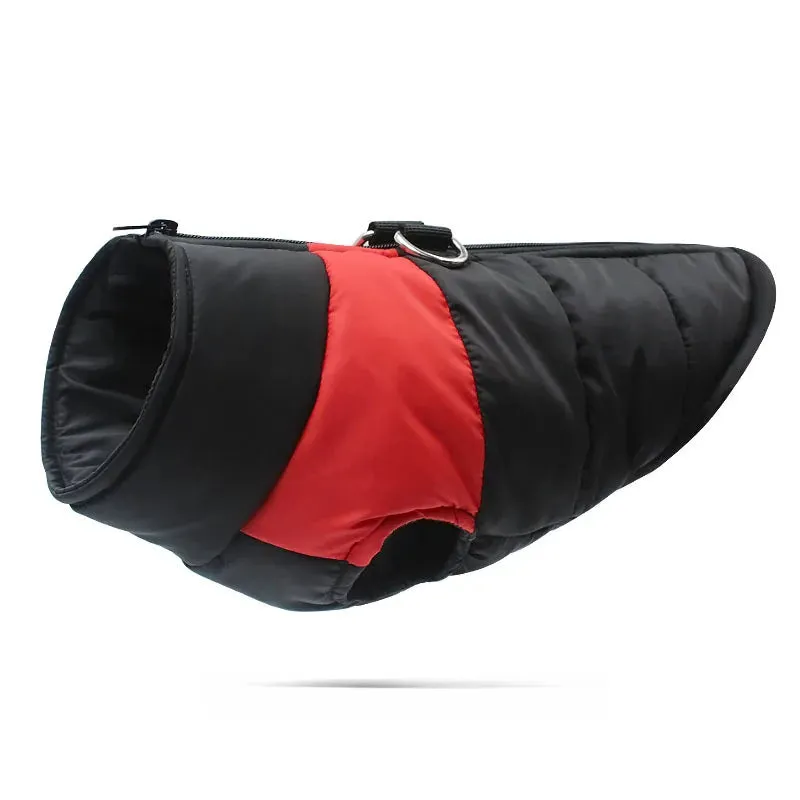 Waterproof Winter Warm Dog Clothes Padded  Pet Vest Zipper Jacket For Small Medium Large Dogs Pug Chihuahua French Bulldog Coat