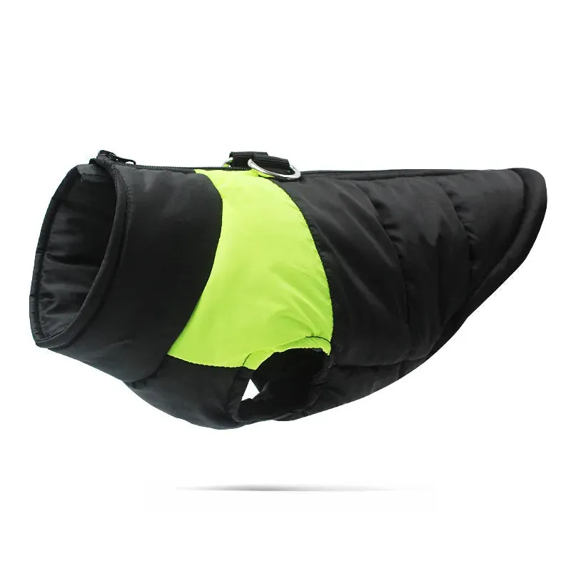Waterproof Winter Warm Dog Clothes Padded  Pet Vest Zipper Jacket For Small Medium Large Dogs Pug Chihuahua French Bulldog Coat