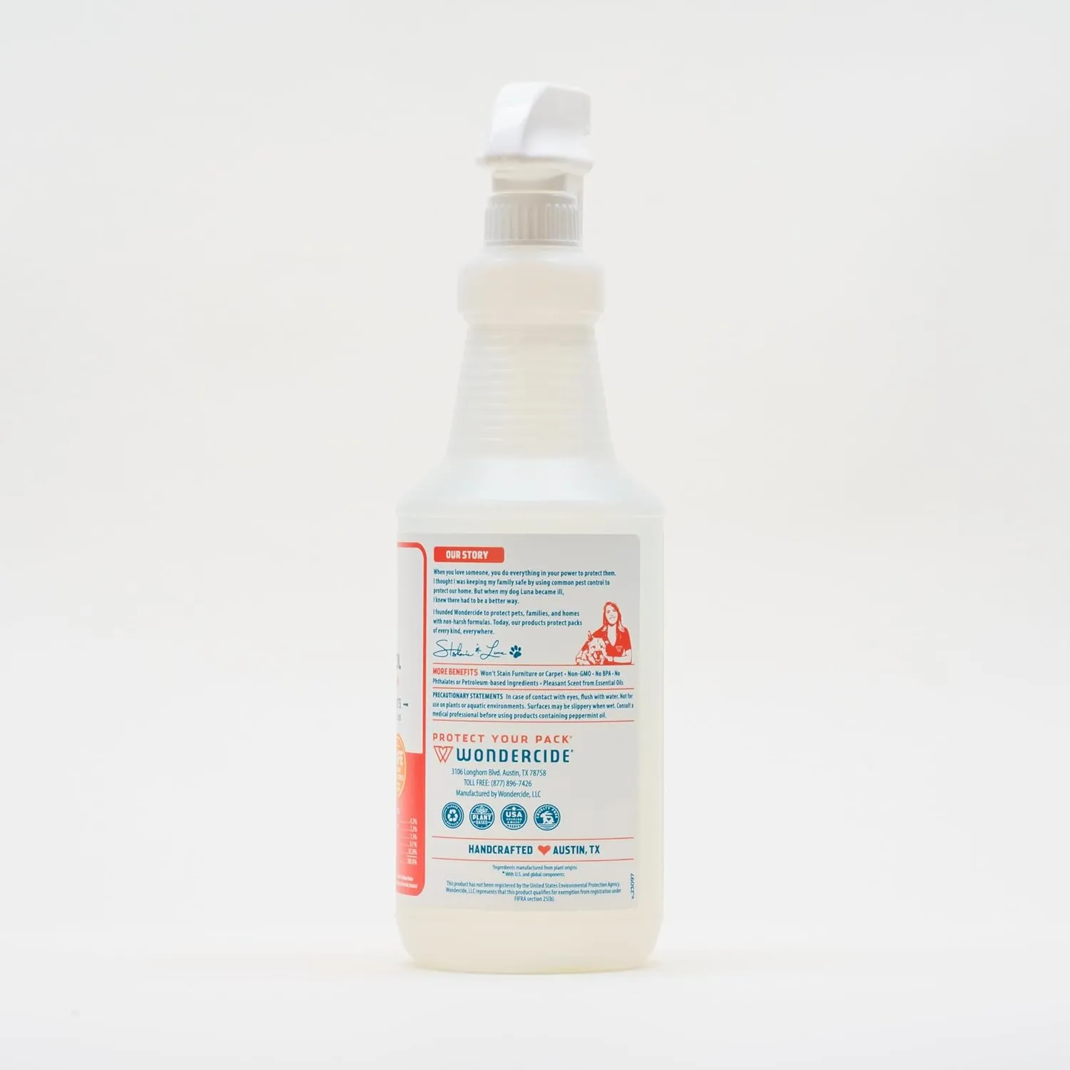 Wondercide - Indoor Pest Control Spray for Home and Kitchen - Ant, Roach, Spider, Fly, Flea, Bug Killer and Insect Repellent - with Natural Essential Oils - Pet and Family Safe  Peppermint 16 oz